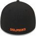 Бейсболка Miami Dolphins New Era Black Throwback Main 39THIRTY