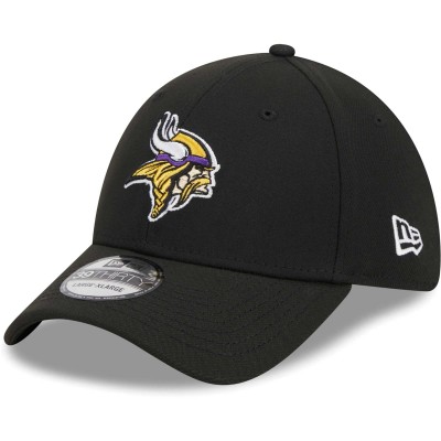 Бейсболка Minnesota Vikings New Era Black Main 39THIRTY
