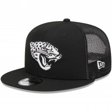 Бейсболка Jacksonville Jaguars New Era Black Main Trucker 9FIFTY Snapback
