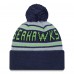 Шапка с помпоном Seattle Seahawks New Era College Navy Main