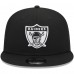 Бейсболка Las Vegas Raiders New Era Black Throwback Main Trucker 9FIFTY Snapback