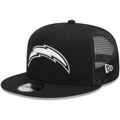 Бейсболка Los Angeles Chargers New Era Black Main Trucker 9FIFTY Snapback