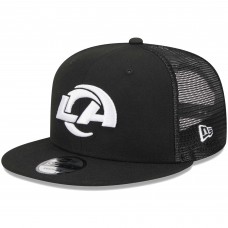 Бейсболка Los Angeles Rams New Era Main Trucker 9FIFTY Snapback - Black