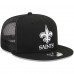 Бейсболка New Orleans Saints New Era Black Main Trucker 9FIFTY Snapback
