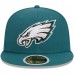 Подростковая Philadelphia Eagles New Era Midnight Green Main 59FIFTY Fitted Hat