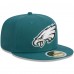 Подростковая Philadelphia Eagles New Era Midnight Green Main 59FIFTY Fitted Hat