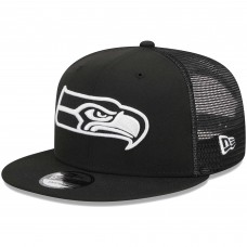 Бейсболка Seattle Seahawks New Era Black Main Trucker 9FIFTY Snapback