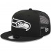 Бейсболка Seattle Seahawks New Era Black Main Trucker 9FIFTY Snapback Бейсболка Seattle Seahawks New Era Black Main Trucker 9FIFTY Snapback