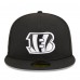 Бейсболка Cincinnati Bengals New Era Black Main Patch 59FIFTY