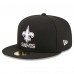 Бейсболка New Orleans Saints New Era Black Main Patch 59FIFTY Fitted