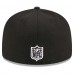 Бейсболка New Orleans Saints New Era Black Main Patch 59FIFTY Fitted