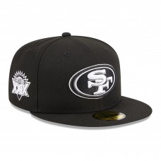 Бейсболка San Francisco 49ers New Era Black Main Patch 59FIFTY Бейсболка San Francisco 49ers New Era Black Main Patch 59FIFTY