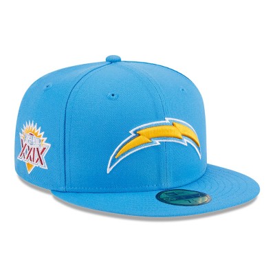 Бейсболка Los Angeles Chargers New Era Main Patch 59FIFTY - Powder Blue
