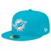 Бейсболка Miami Dolphins New Era Aqua Main Patch 59FIFTY Fitted