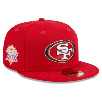 Бейсболка San Francisco 49ers New Era Scarlet Main Patch 59FIFTY