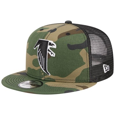 Бейсболка Atlanta Falcons New Era Camo Throwback Main Trucker 9FIFTY Snapback