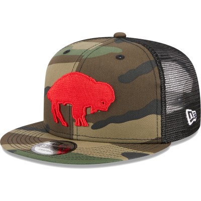 Бейсболка Buffalo Bills New Era Throwback Main Trucker 9FIFTY - Camo