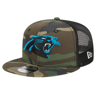 Бейсболка Carolina Panthers New Era Camo Main Trucker 9FIFTY Snapback