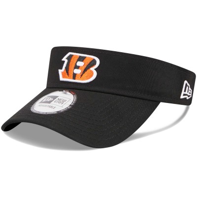 Cincinnati Bengals New Era Black Main Adjustable Visor