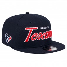 Бейсболка Houston Texans New Era Navy Main Script 9FIFTY Snapback