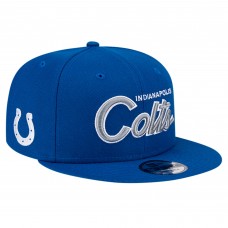 Бейсболка Indianapolis Colts New Era Royal Main Script 9FIFTY Snapback