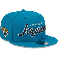 Бейсболка Jacksonville Jaguars New Era Teal Main Script 9FIFTY Snapback