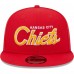 Бейсболка Kansas City Chiefs New Era Red Main Script 9FIFTY Snapback