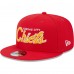 Бейсболка Kansas City Chiefs New Era Red Main Script 9FIFTY Snapback