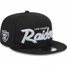 Бейсболка Las Vegas Raiders New Era Main Script 9FIFTY - Black