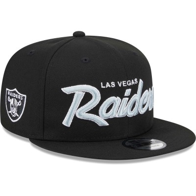 Бейсболка Las Vegas Raiders New Era Main Script 9FIFTY - Black