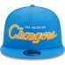 Бейсболка Los Angeles Chargers New Era Powder Blue Main Script 9FIFTY Snapback