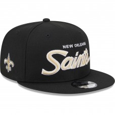 Бейсболка New Orleans Saints New Era Black Main Script 9FIFTY Snapback Бейсболка New Orleans Saints New Era Black Main Script 9FIFTY Snapback