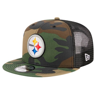 Бейсболка Pittsburgh Steelers New Era Camo Main Trucker 9FIFTY Snapback