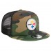 Бейсболка Pittsburgh Steelers New Era Camo Main Trucker 9FIFTY Snapback