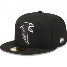 Бейсболка Atlanta Falcons New Era Black Throwback Main 59FIFTY
