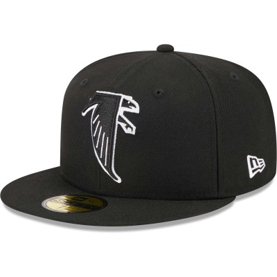 Бейсболка Atlanta Falcons New Era Black Throwback Main 59FIFTY