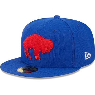 Бейсболка Buffalo Bills New Era Throwback Main 59FIFTY - Royal