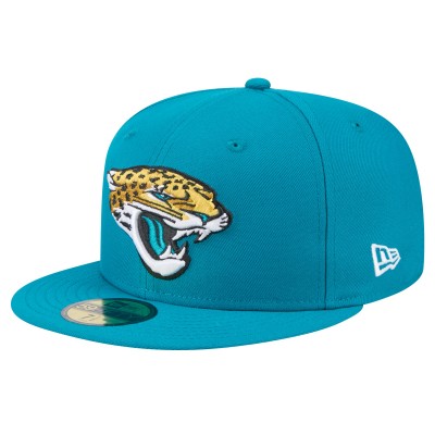 Бейсболка Jacksonville Jaguars New Era Teal Main 59FIFTY