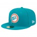 Бейсболка Miami Dolphins New Era Aqua Throwback Main 59FIFTY Fitted Бейсболка Miami Dolphins New Era Aqua Throwback Main 59FIFTY Fitted