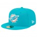 Бейсболка Miami Dolphins New Era Aqua Main 59FIFTY Fitted