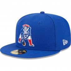 Бейсболка New England Patriots New Era Royal Throwback Main 59FIFTY