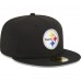 Бейсболка Pittsburgh Steelers New Era Black Main 59FIFTY