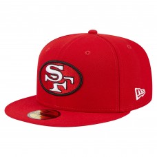 Бейсболка San Francisco 49ers New Era Scarlet Throwback Main 59FIFTY Бейсболка San Francisco 49ers New Era Scarlet Throwback Main 59FIFTY