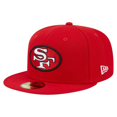 Бейсболка San Francisco 49ers New Era Scarlet Throwback Main 59FIFTY