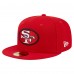 Бейсболка San Francisco 49ers New Era Scarlet Throwback Main 59FIFTY