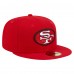 Бейсболка San Francisco 49ers New Era Scarlet Throwback Main 59FIFTY