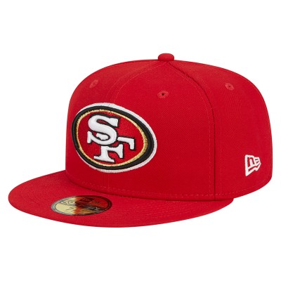Бейсболка San Francisco 49ers New Era Scarlet Main 59FIFTY