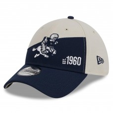 Бейсболка Dallas Cowboys New Era 2023 Sideline Historic 39THIRTY - Cream/Navy