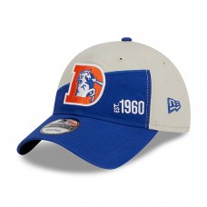 Бейсболка Denver Broncos New Era 2023 Sideline Historic 9TWENTY - Cream/Royal