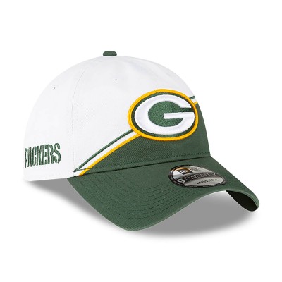 Бейсболка Green Bay Packers New Era 2023 Sideline 9TWENTY - White/Green